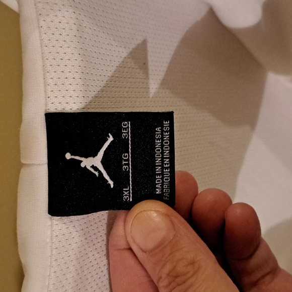 Men's 3XL Jordan Air White Zipped Hoodie - Picture 2 of 9